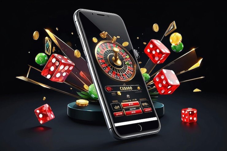 Mobile phone showing link mariatogel app home screen with live football markets and casino options